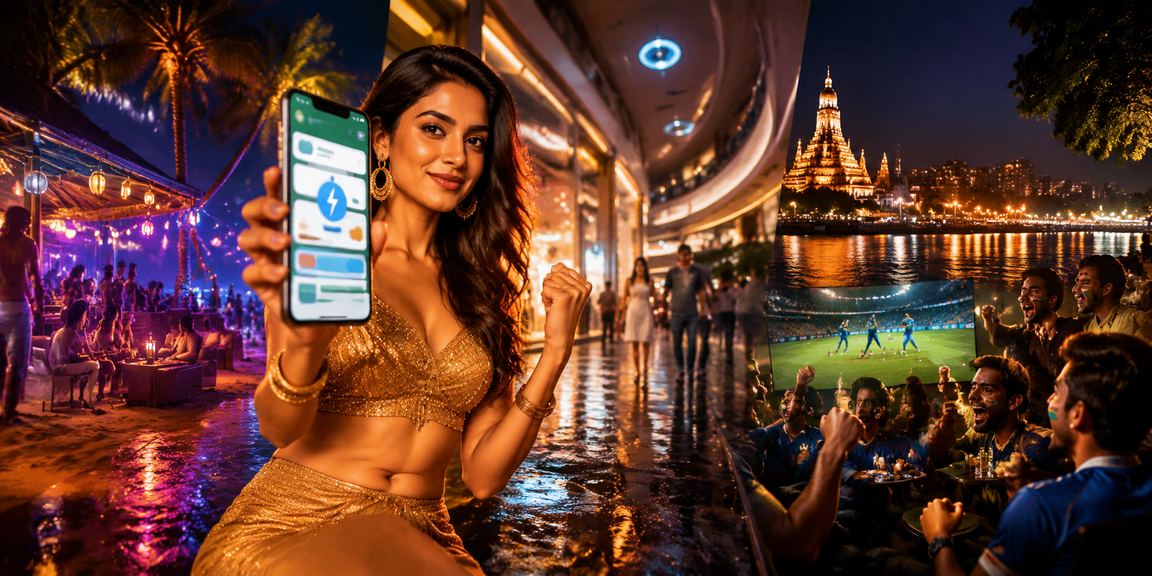 Relaxed beach scene in Goa symbolizing leisure and mobile gaming